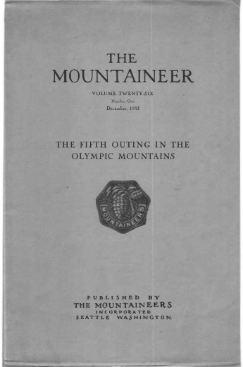 The Mountaineer 1933 cover